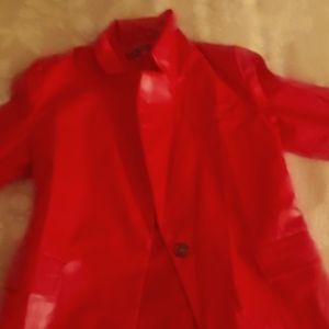 SHEIN flap detail single button blazer